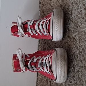 Red Converse Allstar High tops